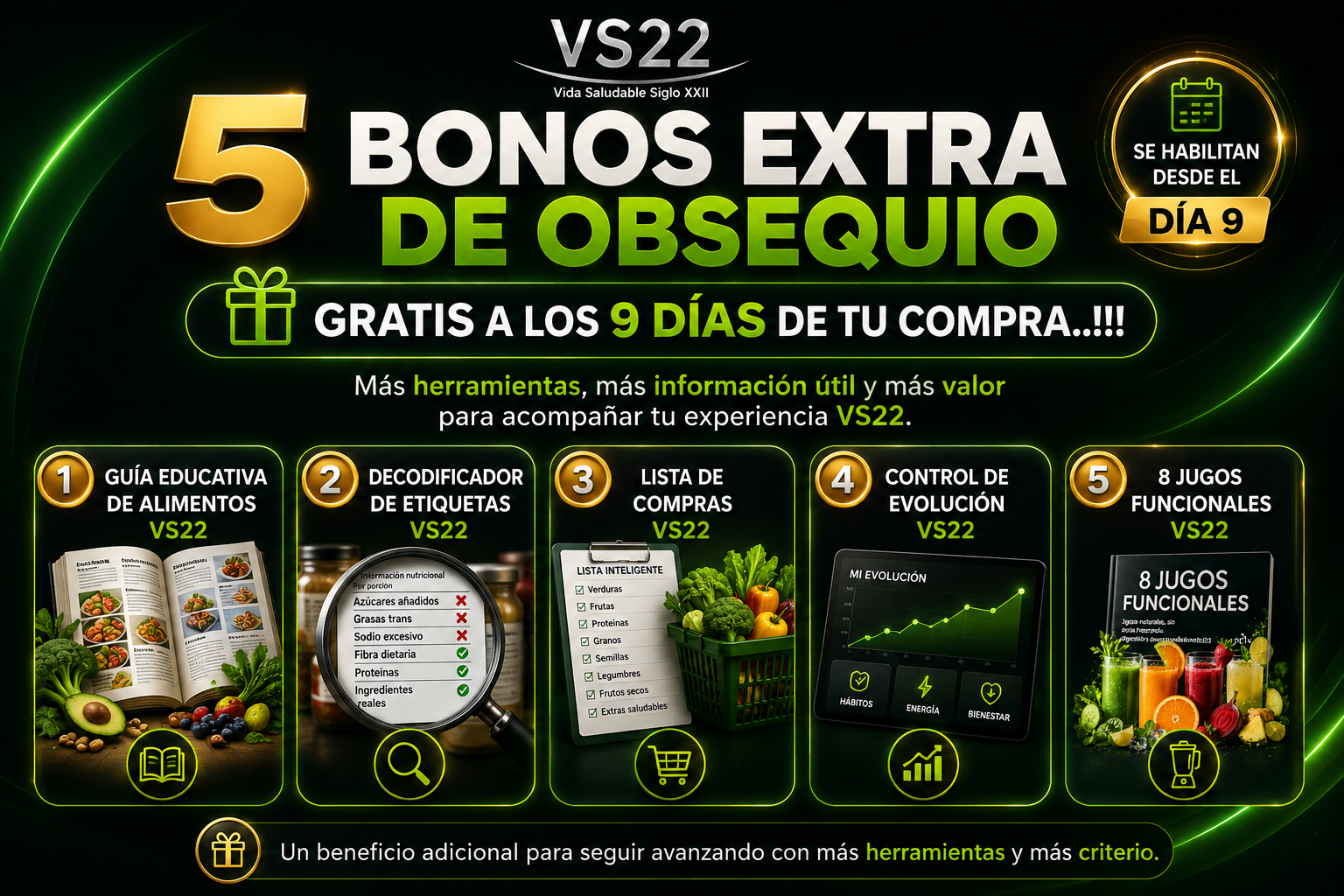 5 bonos extra de VS22